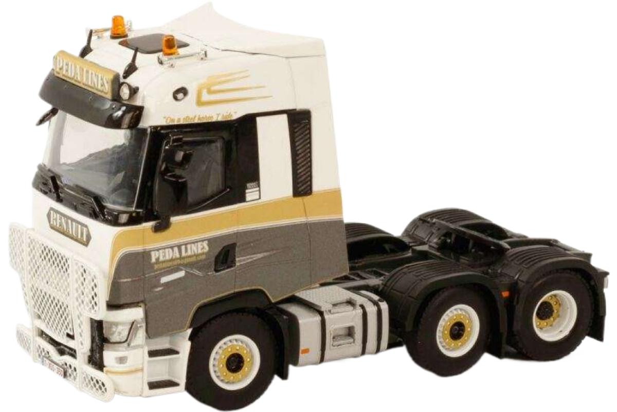 Peda Lines Renault T High 6x2 TwinSteer トラクタ / WSI 1/50 建設機械模型 工事車両