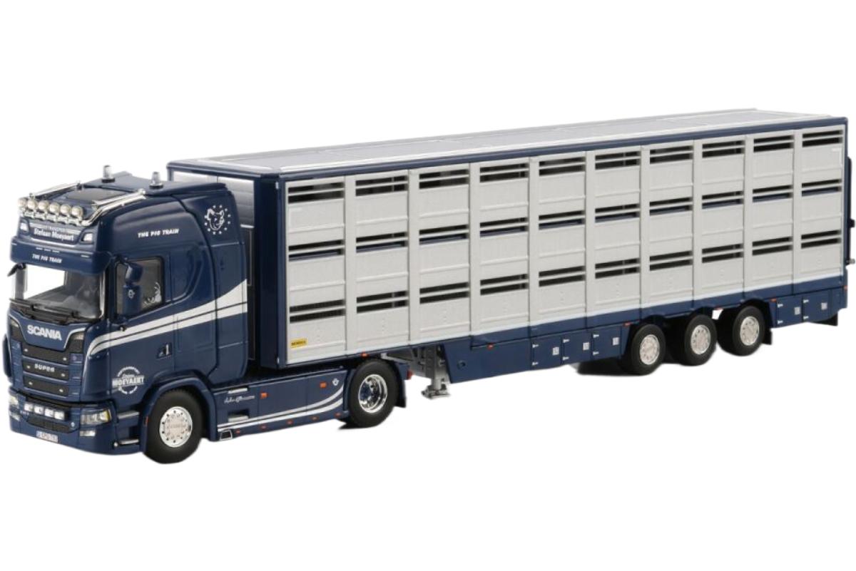 Moeyaert Scania S Highline CS20H 家畜運搬セミトレーラー / WSI 1/50 建設機械模型 工事車両