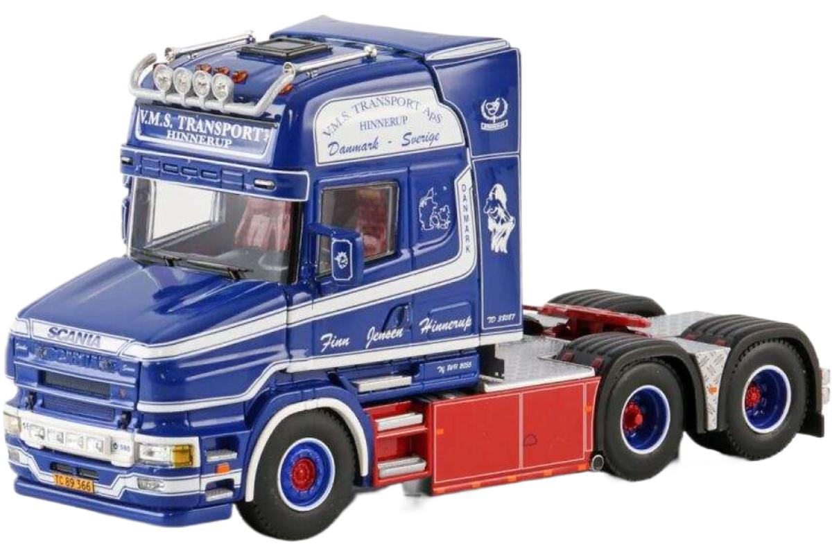 Finn Jensen Hinnerup Scania 4続きもの トラクター / WSI 1/50 作り上げる機械類ひな形 工事鉄道車両