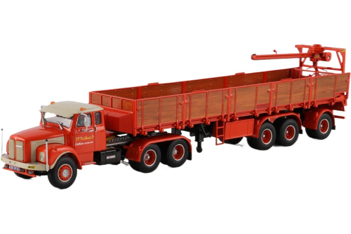Huskens Scania L110 スリーパーキャブ トルペード ブリックセミトレーラー / WSI 1/50 建設機械模型 工事車両 28,535円