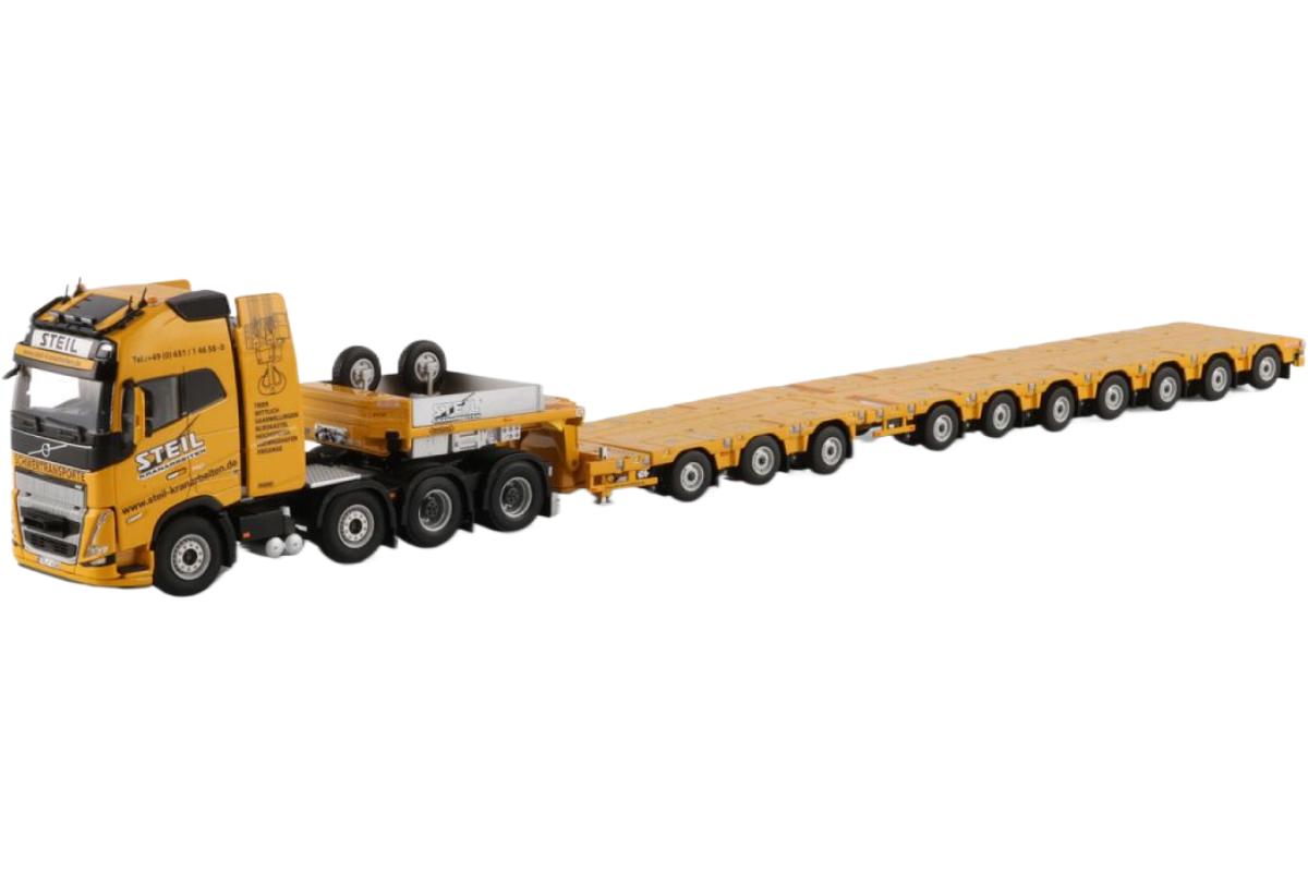 Steil Volvo FH05 Globetrotter XL Manoovr 3軸 ドーリー / WSI 1/50 建設機械模型 工事車両