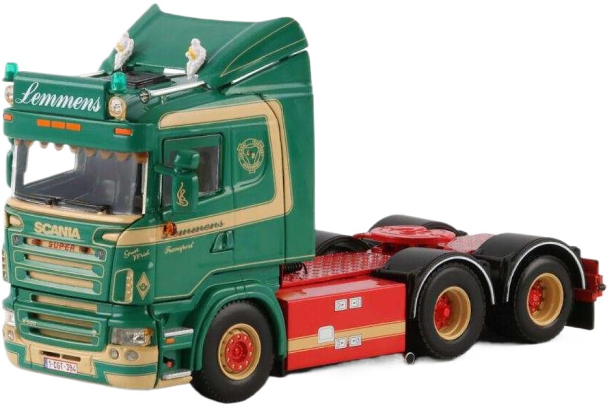 Lemmens Scania R5 平ったい大屋根 6x2 01 4695 トラクター / WSI 1/50 作り上げる機械類ひな形 工事鉄道車両