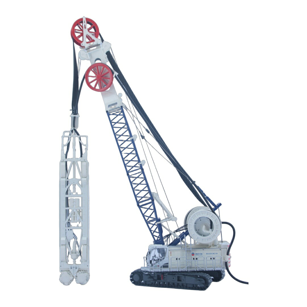 【予約】BAUERバウアー Cable Craneクレーン MC96 with Trench Cutter BC35 and HDS-T Botte / BYMO 1/50 建設機械 模型｜ラストホビー