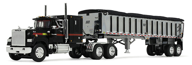 Mack 125周年 Mack Super Liner 60インチ フラットトップスリーパー & ダンプトレーラー / DCP 1/64