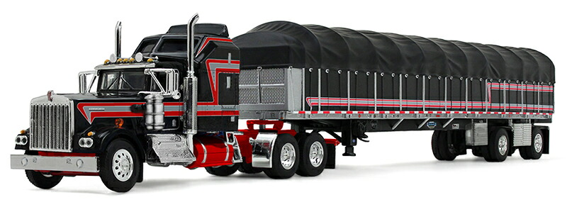 Kenworth W900A エアロダインスリーパー & 53フィート Wilson フラットベッドトレーラー / DCP 1/64｜ラストホビー 28,050円