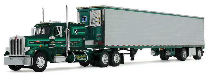 Hardwick Motor Freight Peterbilt Model 359 60in ヴィンテージ スリー基準打数 53フート ありがた味 トレーラ ロバート・エドワード・リー毛革付き添い人 DCP by First Gear / 1/64 作り上げる機械類ひな形 工事鉄道車両