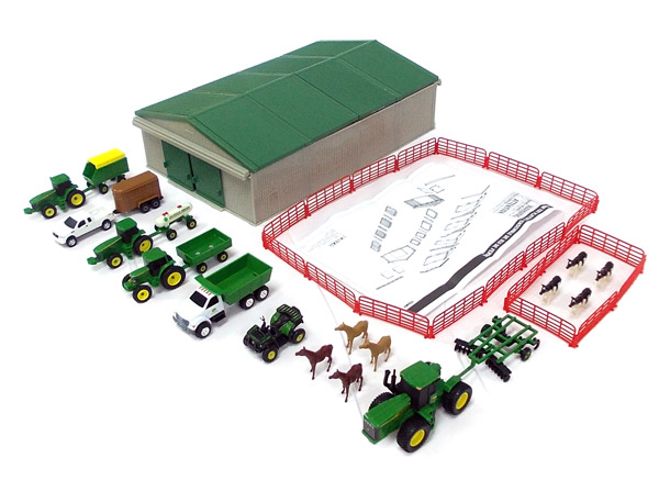 John Deere 70ピース ファームプレイセット TBEK46276 農機 模型 / ERTL 1/64
