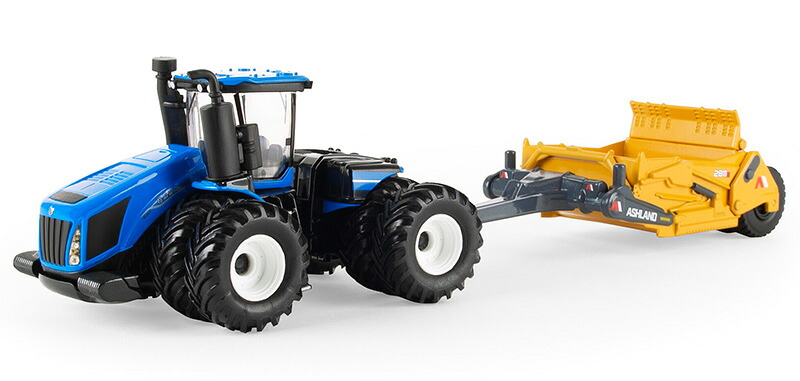 New Holland T9.700 トラクター Ashland 2811E スクレーパー付き 農機 模型 / ERTL 1/64｜ラストホビー