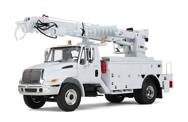 International DuraStar ディガー デリック 上半身 白いこと 発掘作業機 / FIRST GEAR 1/34 作り上げる機械類ひな形 工事鉄道車両