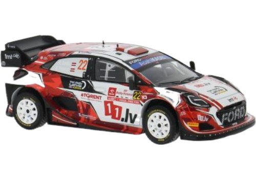 ラリーPolen Ford Puma Rally1 No22 / IXO 1/43 ミニカー