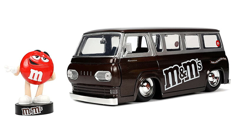 楽天市場】M&M's 1965 Ford Econoline バン レッドM&M'sフィギュア付き