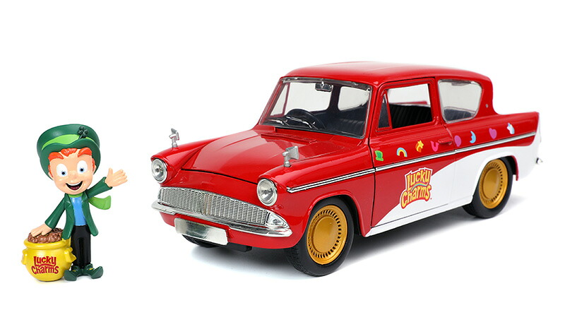 Lucky Charms 1959 Ford Anglia ラッキー・ザ・レプラコーン フィギュア付き ミニカー / JADA 1/24|ラストホビー
