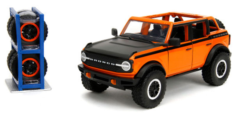 2021 Ford Bronco オレンジ 替えホイール付き Just Trucks ミニカー / JADA 1/24