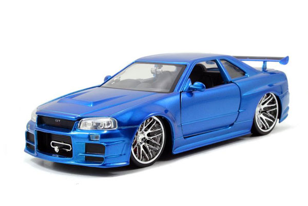 【新品】ワイルドスピード Jada Toys R34 GT-R ダイキャストカー 楽天市場】ワイルドスピード ミニカー1/24 ダイキャスト Brian's