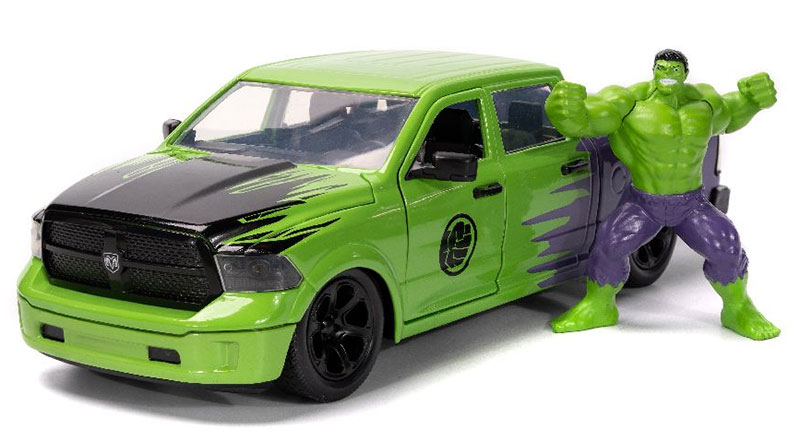 2014 Ram 1500 ピックアップ ハルク フィギュア付き ミニカー / JADA 1/24｜ラストホビー