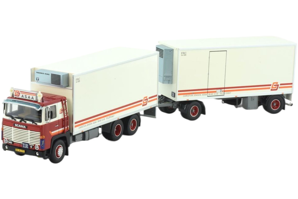 CJ Transport Scania 141 リーファートレーラー トレーラー / TEKNO 1/50 建設機械模型 工事車両|ラストホビー