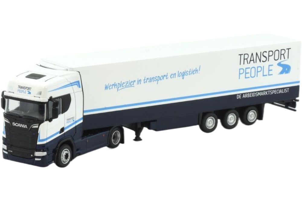 Transport People Scania NGS リーファートレーラー トレーラ / TEKNO 1/87 作り上げる機械類ひな形 工事鉄道車両 ミニカー・トイカー-乗り物のおもちゃ-おもちゃ