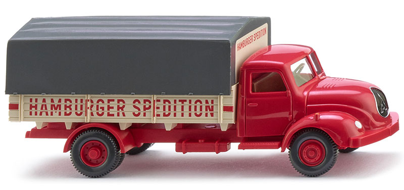 Hamburger Spedition 1958-67 Magirus フラットベッドトラック ミニカー / WIKING 1/87｜ラストホビー