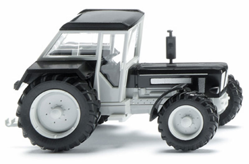 1972-91 Schlueter Super 1250 VL トラクター ブラック & ホワイト 農機 模型 / WIKING 1/87