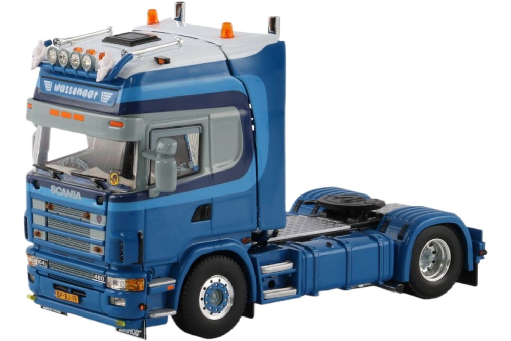 Wassenaar Transport en dienstverlening Scania 4 Series Topline / WSI 1/50 作り上げる機械類ひな形 工事鉄道車両