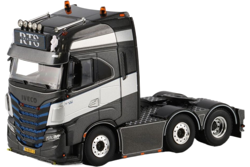 RTS Transport Iveco SWay AS High TwinSteer トラクター / WSI 1/50 作り上げる機械類ひな形 工事鉄道車両