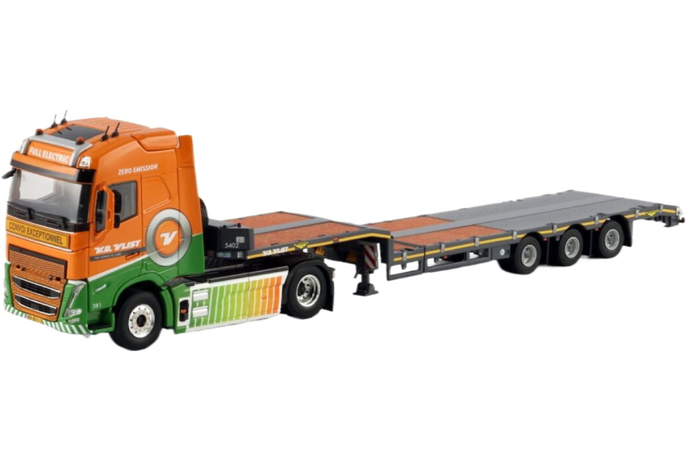Van der Vlist Groot Ammers Volvo FH5 Globetrotter Electric ローローダー / WSI 1/50 建設機械模型 工事車両｜ラストホビー
