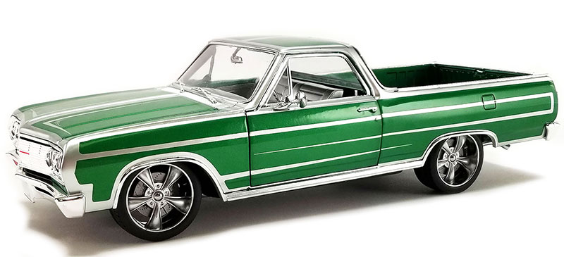Chevroletシボレー El Caminoエルカミーノ Calypso Green 1965 つまみ上げる貨物自動車 ひな型 / ACME 1/18 ミニカー ひな型