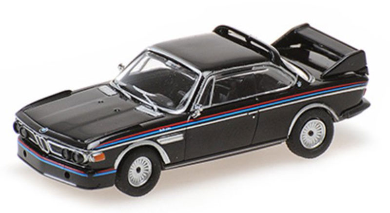 BMW CSL 3.0 1973 ブラック 旧車 スポーツカー 模型 ダイキャスト モデル / MINICHAMPS 1/87 ミニカー 模型