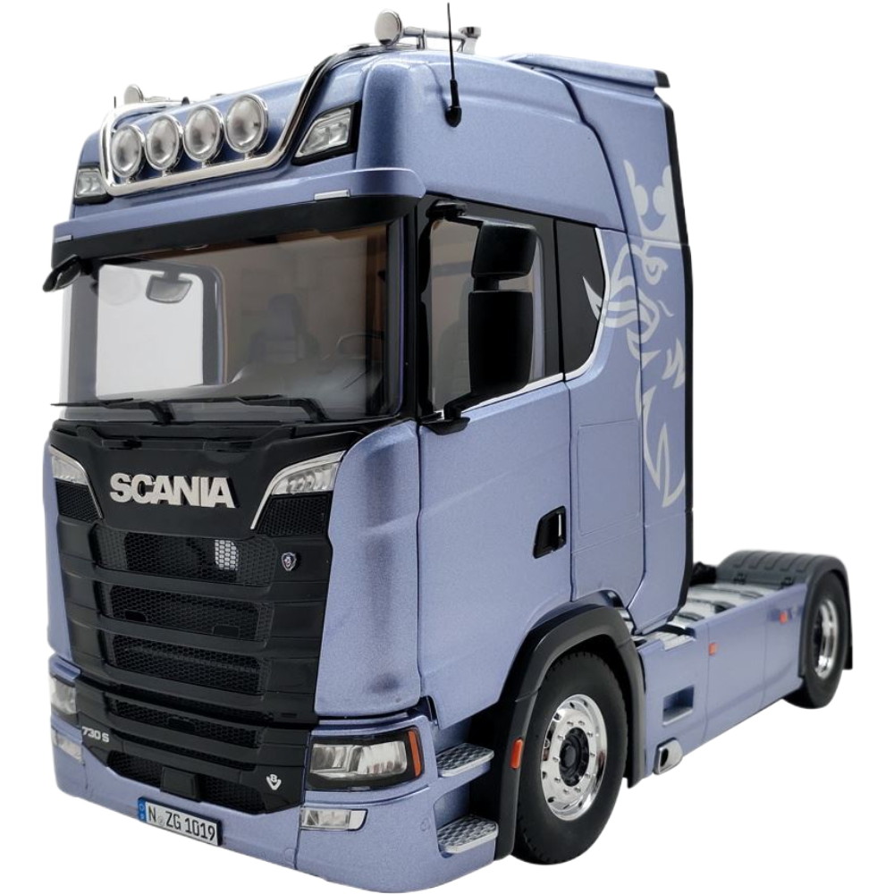 Scania V8 730S フィクションブルーデコール / NZG 1/18 ミニカー 模型|ラストホビー
