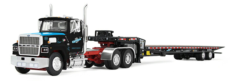 Fordジェラルド・r・フォード LTL 9000 トレーラ付 貨物自動車 働く車 ひな形 ダイキャスト 模範例 / DCP 1/64 ミニカー ひな形
