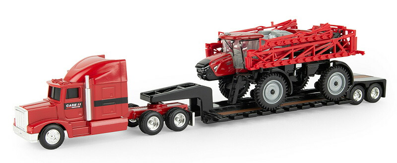Case IHケース IH トレーラー ローボーイ トラック 働く車 模型 ダイキャスト / ERTL 1/64 農機