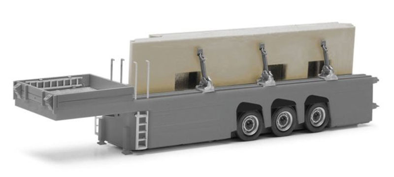 混凝土一部分 トレーラ 作り上げる原材料 持っていく ひな形 ダイキャスト 模範例 / Herpa 1/87 作り上げる機械類ひな形 おもちゃ-乗り物のおもちゃ-車