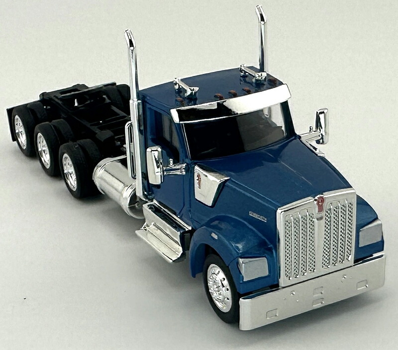 Kenworthケンワース W990 3軸 デイキャブ ブルーメタリック トラック 模型 モデル / HO LOGISTICS 1/87 ミニカー 模型