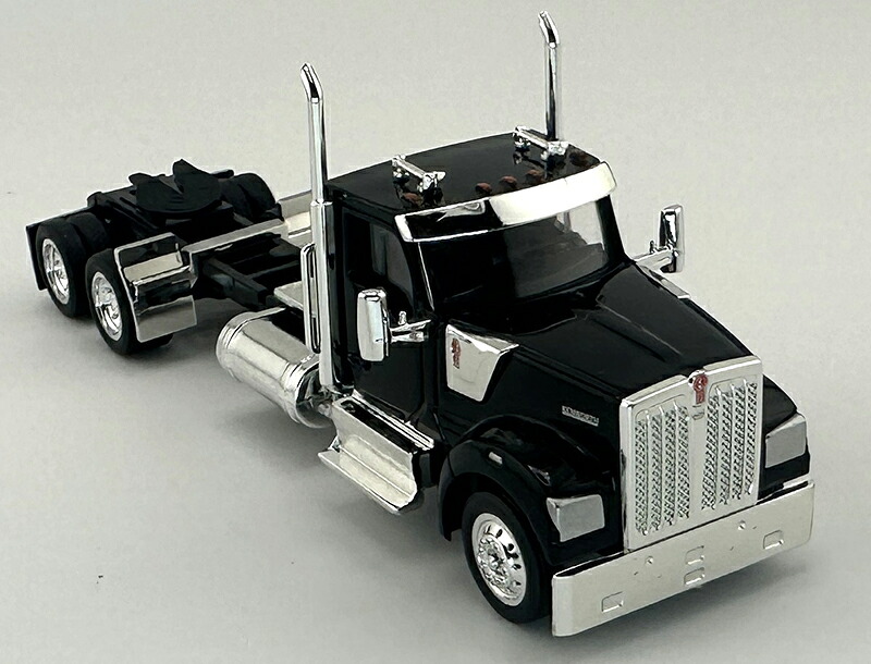 Kenworthケンワース W990 2軸キャブ ブラック トラック 働く車 模型 モデル / HO LOGISTICS 1/87 ミニカー 模型