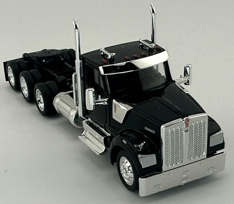 Kenworthケンワース W990 3軸 デイキャブ ブラック トラック 働く車 模型 モデル / HO LOGISTICS 1/87 ミニカー 模型