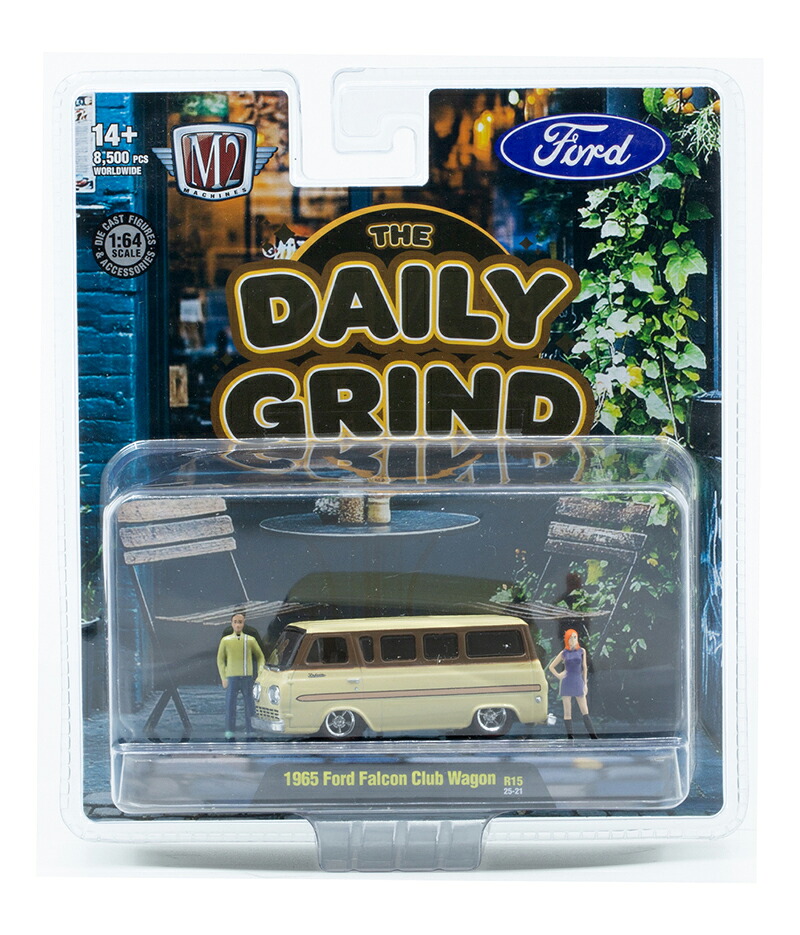 Fordフォード Falconファルコン クラブワゴン 1965 クリーム 旧車 模型 モデル / M2MACHINES 1/64 ミニカー 模型