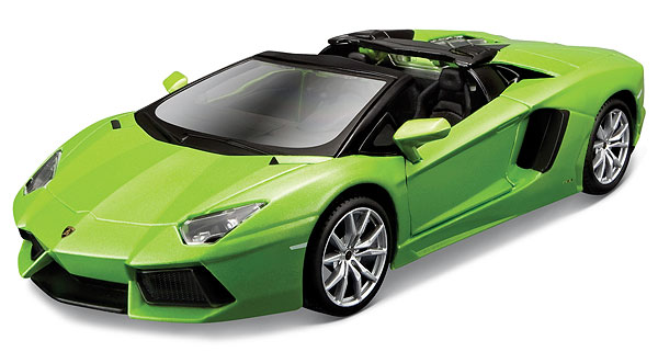 Lamborghiniランボルギーニ アヴェンタドール 読み込むはやりっ児 緑であること ひな形 / MAISTO 1/24 ミニカー ひな形