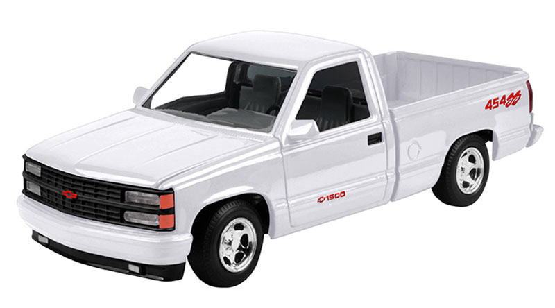 Chevroletシボレー 454 SS ピックアップ 1992 ホワイト トラック 働く車 模型 / Motor Max 1/24 ミニカー 模型