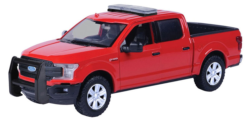 Fordジェラルド・r・フォード F-150 寄せあつめる 警察当局 2019 赤いこと パトロールカー 働く車 ひな型 / Motor Max 1/27 ミニカー ひな型