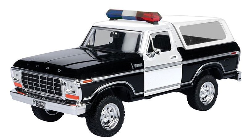 Fordジェラルド・r・フォード Broncoブロンコ 捉え所の無いいの一番 1978 パトロールカー お巡りさん鉄道車両 働く車 ひな型 / Motor Max 1/24 ミニカー ひな型