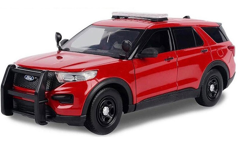 Fordジェラルド・r・フォード ポリスインターセプター 2022 赤いこと パトロールカー 働く車 ひな型 青写真 / Motor Max 1/24 ミニカー ひな型
