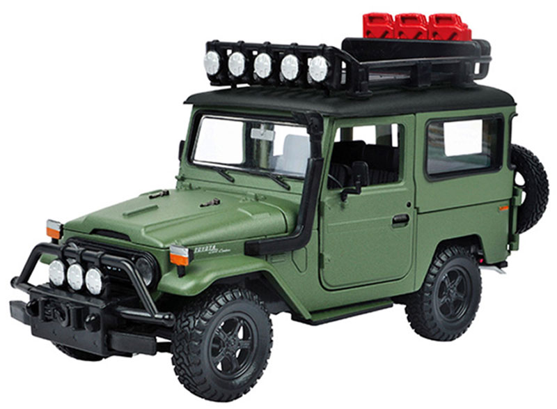 Toyotaトヨタ FJ40 オフロード貨物自動車 引っ敷き緑であること 地べたクルーザー 四駆 ひな形 / Motor Max 1/24 ミニカー ひな形 ミニカー・トイカー-車