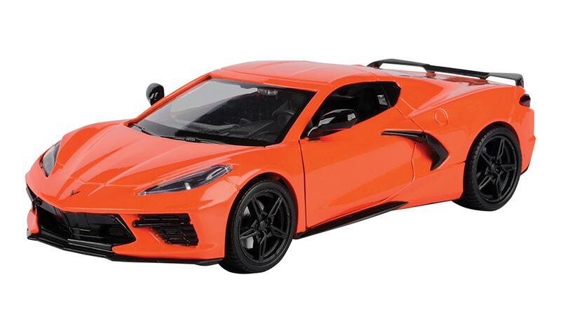Chevroletシボレー Corvetteコルベット スティングレイ C8 2020 オレンジ 模型 / Motor Max 1/24 ミニカー 模型