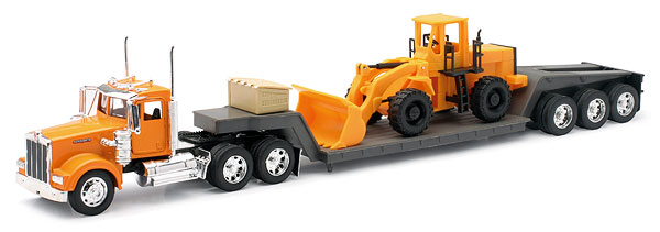 Kenworthケンワース W900 置き目男の子 車輪持っていく 貨物自動車 働く車 ひな形 / NEW-RAY 1/32 作り上げる機械類ひな形 乗り物のおもちゃ-車