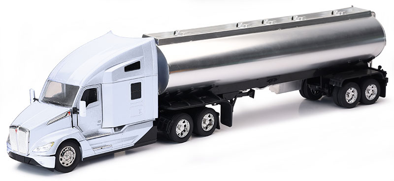 Kenworthケンワース T680 ホワイト オイルタンカー タンクローリー トラック 模型 / NEW-RAY 1/32 ミニカー 模型｜ラストホビー
