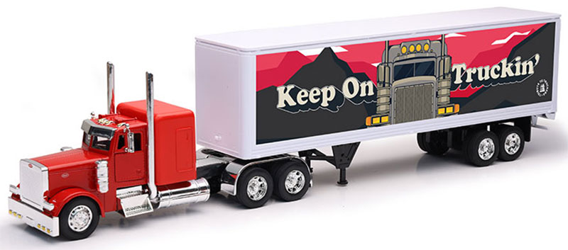 Peterbiltピータービルト カスタム 379 トレーラ仕掛ける 貨物自動車 働く車 ひな形 模範例 / NEW-RAY 1/32 ミニカー ひな形 車-乗り物のおもちゃ