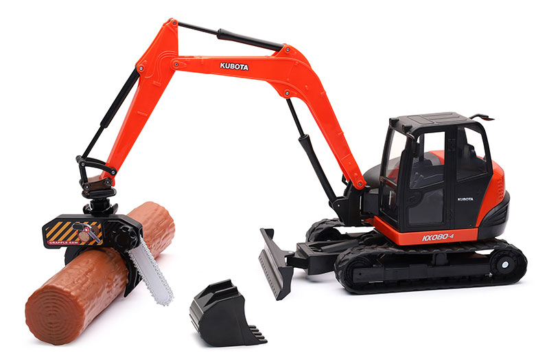 Kubotaクボタ KX080-4 コンパクトエクスカベーター 油圧ショベル 重機 模型 / NEW-RAY 1/18 建設機械模型