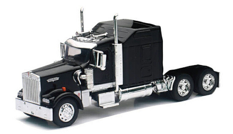 Kenworthケンワース W900 キャブ単体 黒いこと 貨物自動車 働く車 ひな型 青写真 / NEW-RAY 1/32 ミニカー ひな型