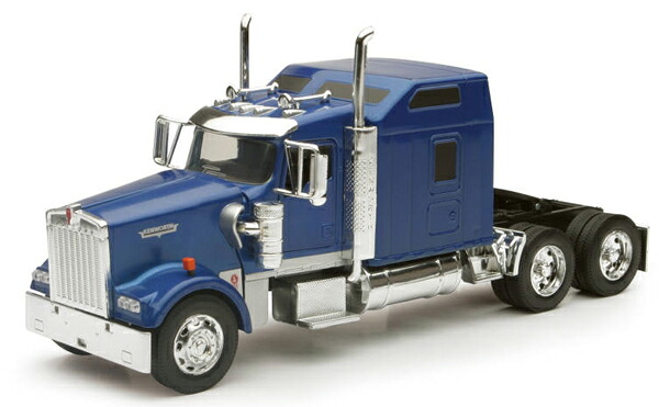 Kenworthケンワース W900 キャブ単体 青色 貨物自動車 働く車 ひな型 青写真 / NEW-RAY 1/32 ミニカー ひな型