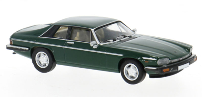 Jaguarジャガー XJ-S 1981 靉靆たる緑であること 御膳上等クーペ ひな型 ダイキャスト 真似形 / PCX87 1/87 ミニカー ひな型